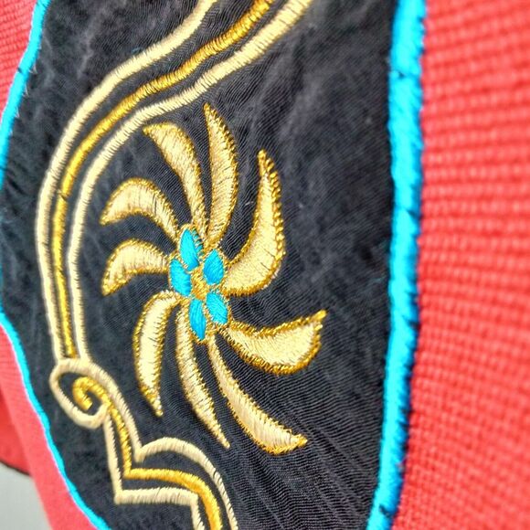 Indigo Moon Embellished Jacket Womens Medium 12-14 Toggles BOHO CHIC Embroidery - Picture 11 of 12